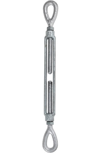 1/2" x 9" Galvanised Eye/Eye Turnbuckle WLL:1tonne
