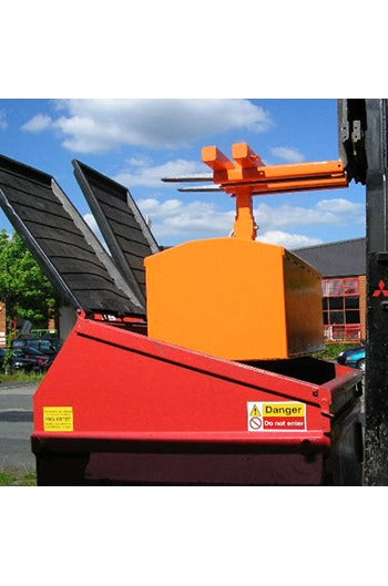 1000kg Fork Mounted Skip Compactor