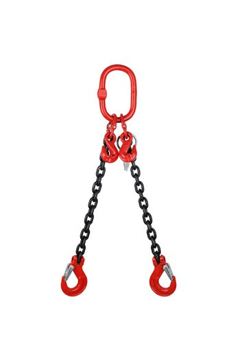 11.2 tonne 2 Leg Chainsling, Adjustable & c/w Latch Hooks