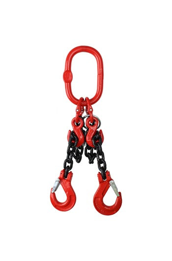 11.2 tonne 2 Leg Chainsling, Adjustable & c/w Latch Hooks