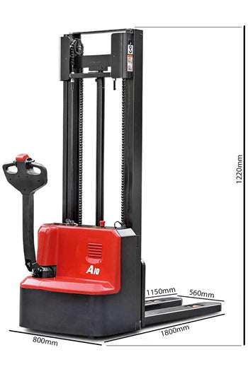 1200kg A-Series Electric Mini Stacker 3.3mtr Lift Height