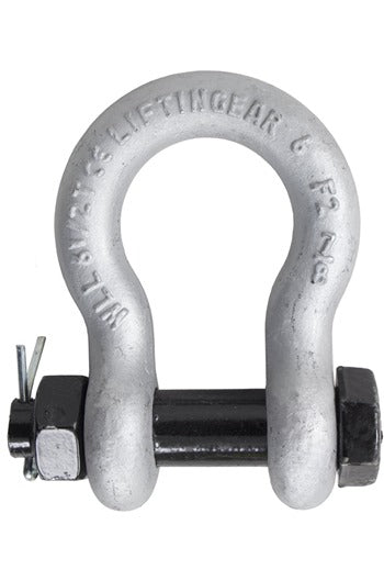 13.5 Ton Alloy Bow Shackle, Safety Pin by LiftinGear.