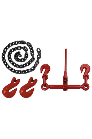 14970kg M.B.S Ratchet Loadbinder Set with Grab Hooks