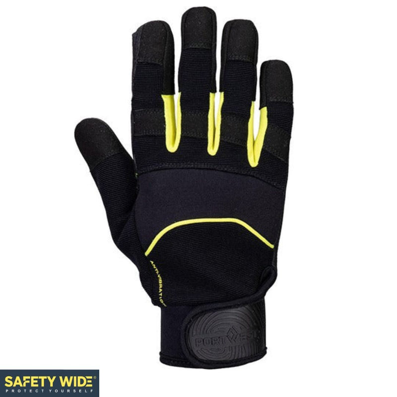 Portwest A791 Mechanics Anti Vibration Glove Black