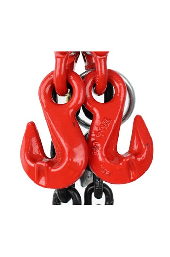 17 tonne 2-Leg ChainSling, Adjustable c/w Safety Hooks
