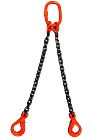 2.1 tonne 2 Leg Chainsling, Adjustable & c/w Safety Hooks