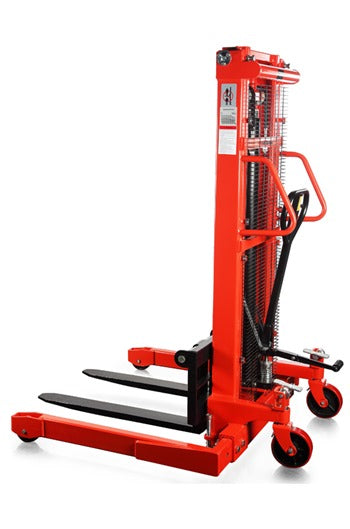 2.5mtr lift 1000kg Straddle Leg Manual Stacker Truck