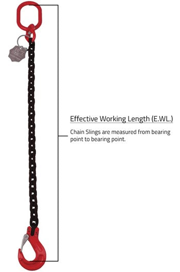 2tonne ChainSling 1 Leg , Latch Hook