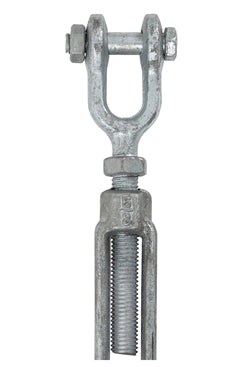 3/4" x 12" Galvanised Jaw/Jaw Turnbuckle WLL:2.36tonne