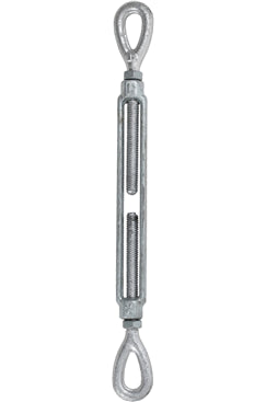 3/8" x 6" Galvanised Eye/Eye Turnbuckle Untested