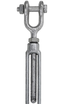 3/8" x 6" Galvanised Jaw/Jaw Turnbuckle Untested