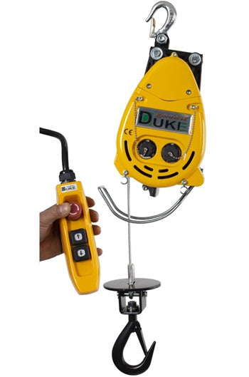 300kg 110volt Wire Rope Hoist c/w Hook Attachment 25mtr Lifting Height