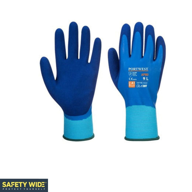 Portwest AP80 Liquid Pro Latex Foam Waterproof Glove Blue (10pk)