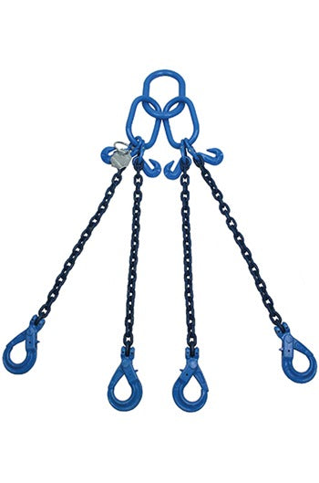 40 tonne Grade 100 4Leg Chainsling c/w Safety Hooks