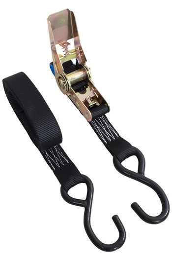 400kg MBS Ratchet Lashing x 4mtr c/w "S" Hooks