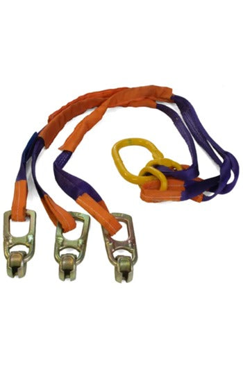 4200kg Anchor Pin Sling Set c/w 3x 2.5tonne Clutches