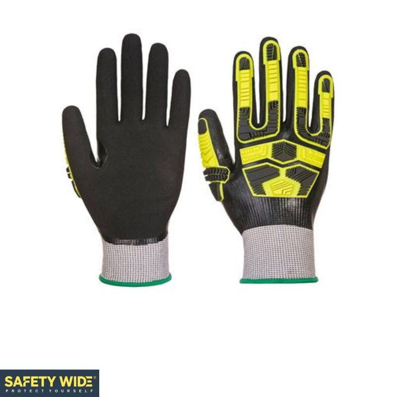 Portwest A55 Waterproof HR Cut Impact Glove Grey/Black