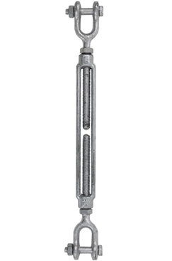 5/16" x 4-1/2" Galvanised Jaw/Jaw Turnbuckle Untested