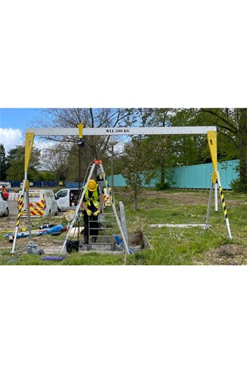 500kg Lightweight Aluminium Gantry c/w 3mtr Beam