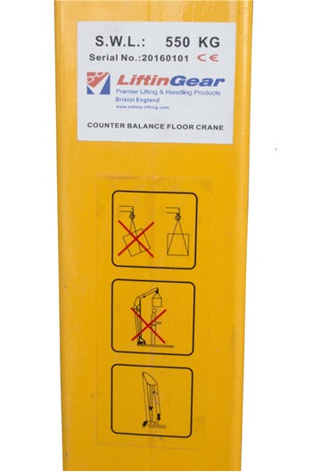 550kg Counterbalance Floor Crane