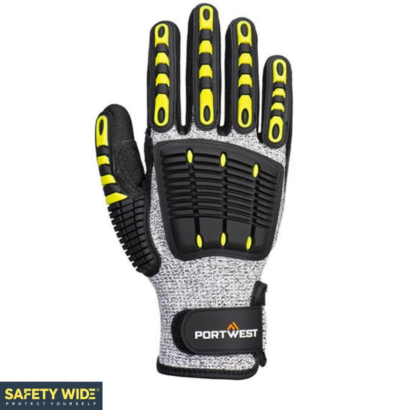 Portwest A722 Anti Impact Cut Resistant Glove Grey/Black