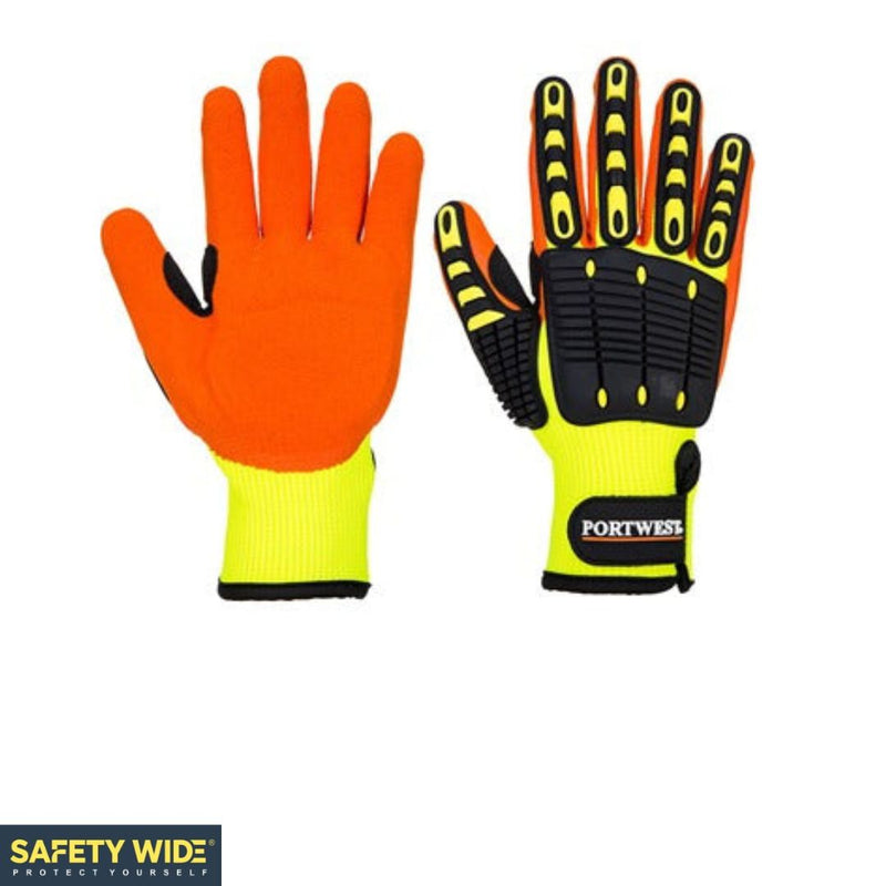 Portwest A721 Anti Impact Grip Glove Yellow/Orange