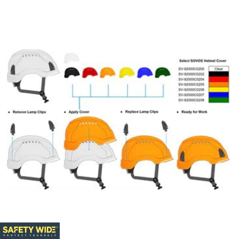 SOVOS S3200 Hi-vis Yellow Helmet Cover