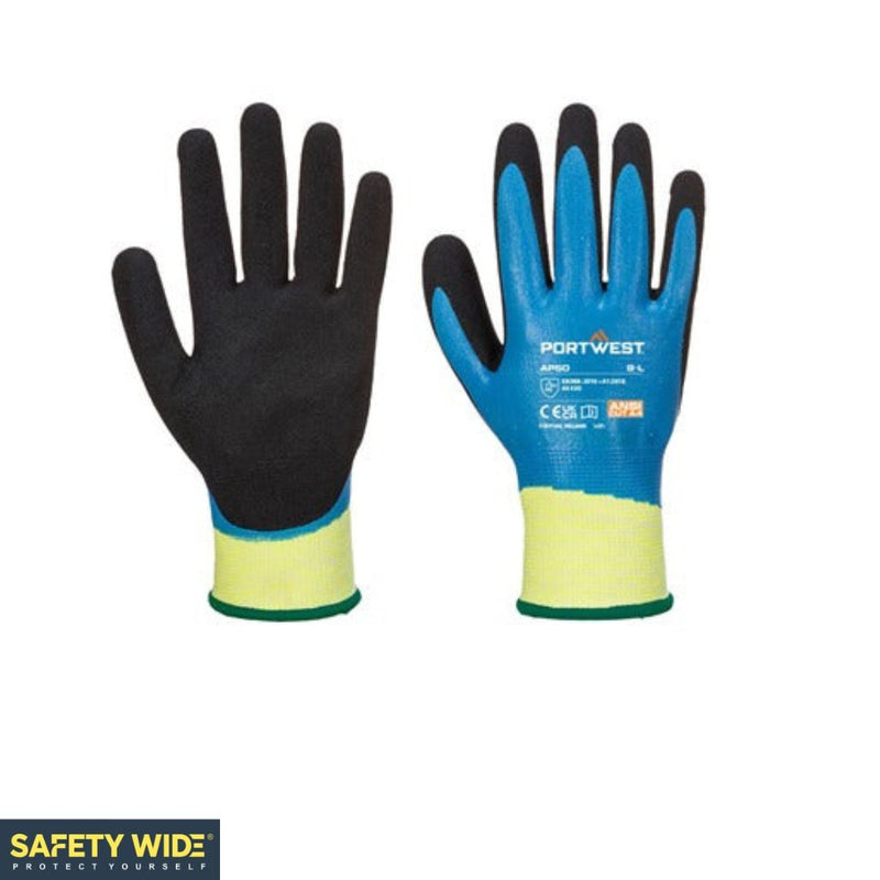 Portwest AP50 Aqua Cut Pro Waterproof Cut Resistant Glove Blue (10pk)