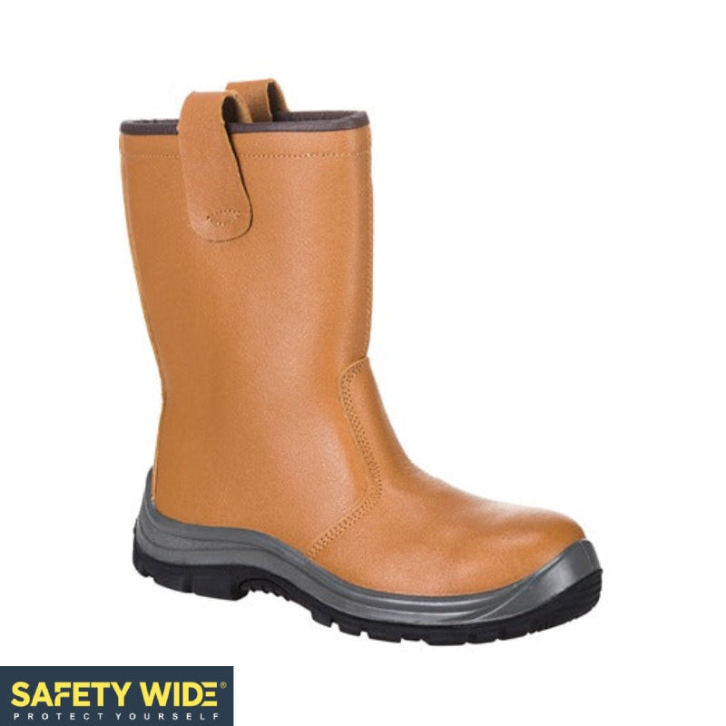 Portwest FW12 Tan Steelite Rigger Boot S1P CI HRO