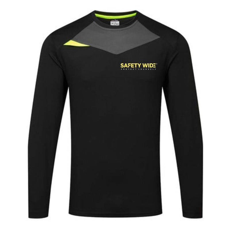 Portwest DX415 Long Sleeve T-Shirt Metro Black
