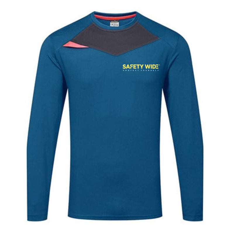 Portwest DX415 Long Sleeve T-Shirt Metro Blue