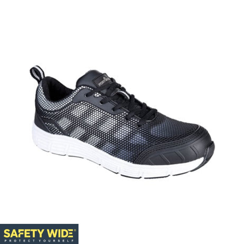 Portwest FT15 Black/Blue Steel Textile Trainer S1P FO SR