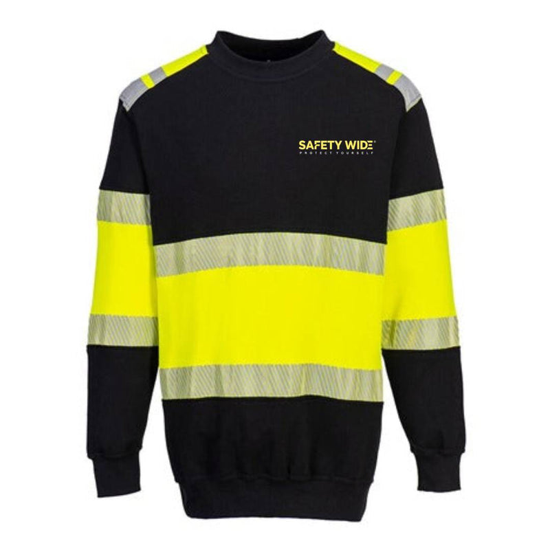 Portwest - FR716 PW3 Flame Resistant Class 1 Sweatshirt Yellow/Black