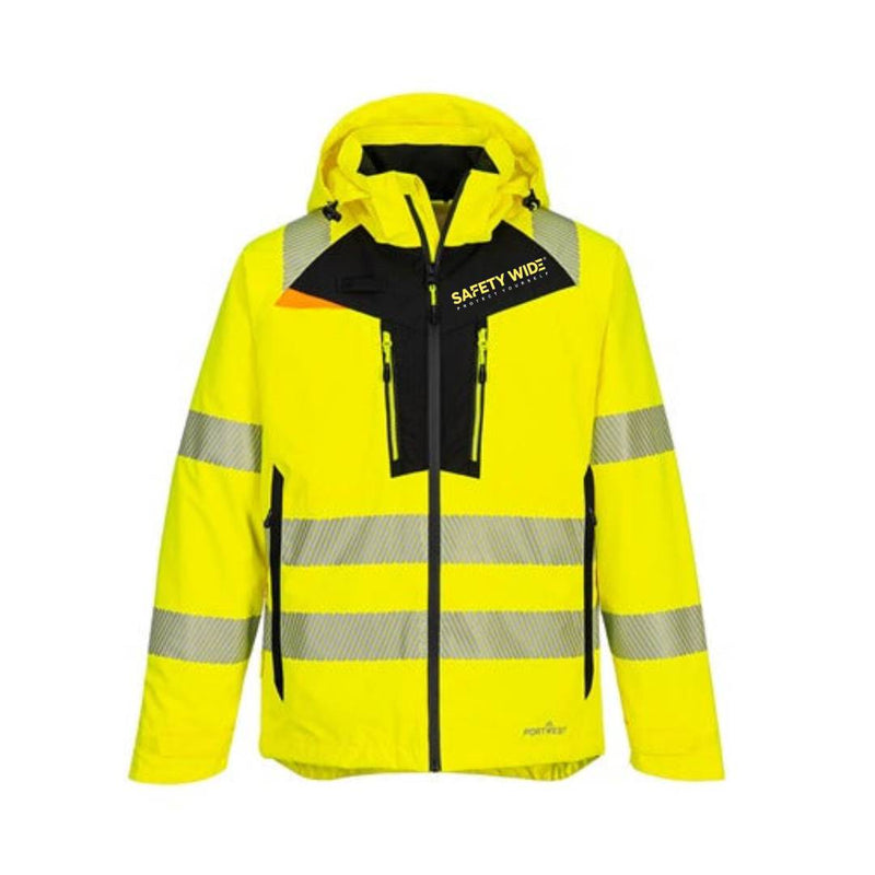 Portwest DX462 Hi-Vis Rain Jacket Yellow