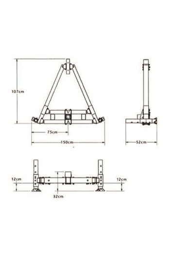 Abtech Safety 30073KIT Counterweight Davit Base Kit