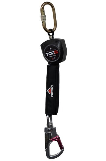 Abtech TORQ Micro 2mtr Fall Arrester, Swivel Hook