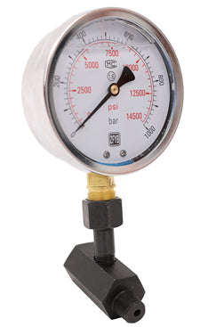 ActionRam 14500PSI Hydraulic Pressure Gauge c/w Gauge Block