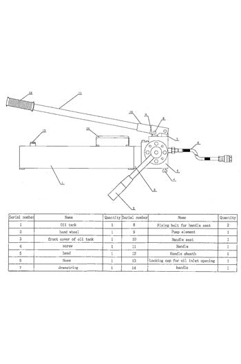 ActionRam Single Acting 2 Speed Hand Pump 2000cc