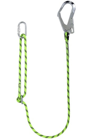 Adjustable 2mtr Rope Lanyard with Scaffold Hook