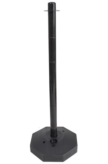Black Plastic Safety Post with base