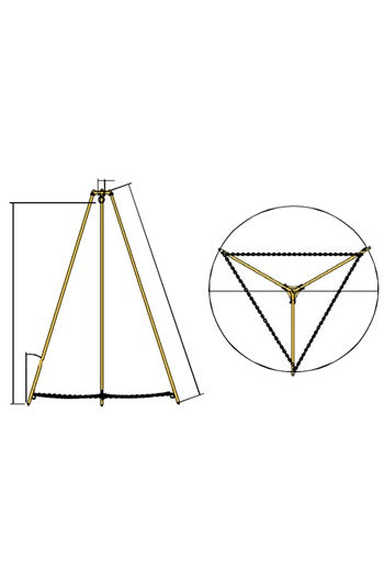 CAMLOK 3000kg Shearlegs 3mtr Lifting Height