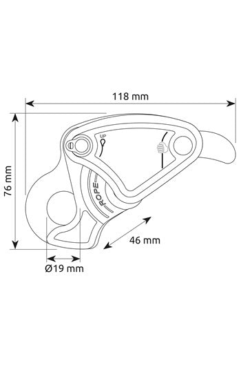 CAMP DRUID Descender 10mm - 11mm Static Ropes