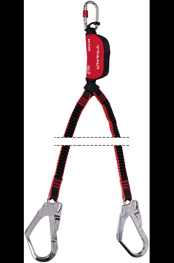 CAMP RETEXO REWIND Twin Energy Absorbing Lanyard 115-175cm