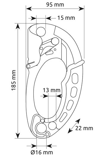 CAMP TURBOHAND PRO Red Right Hand Ascender