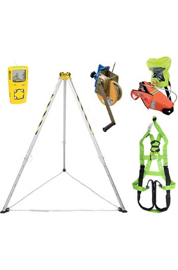 Confined Space Rescue Kit c/w 20mtr Rescue Winch, Gas Detector, Breathing Apparatus & Harness..