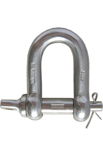 Cromox 0.63tonne Grade 60 Stainless Steel Dee Safety Shackle