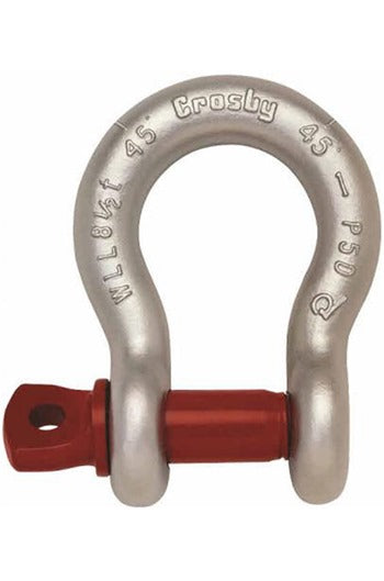 Crosby G-209 1ton Screw Pin Alloy Bow Shackle