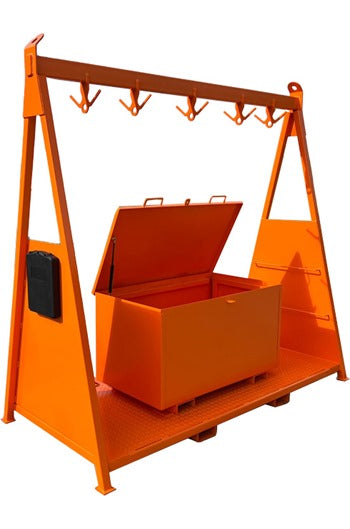 Eichinger Chain Storage Rack c/w Lockable Sling Store