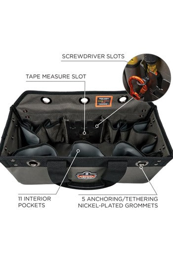 Ergodyne ARSENAL 5844 Large Bucket Truck Tool Bag with Tool Tethering Attachment Points