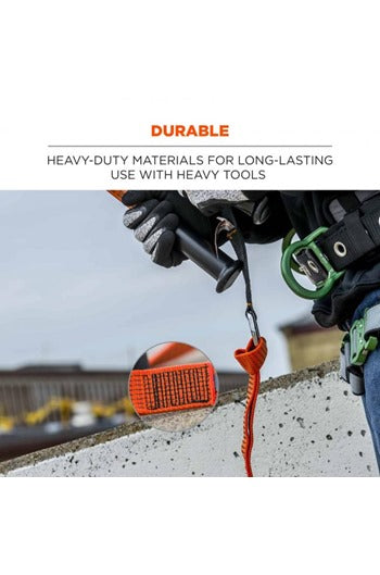 Ergodyne SQUIDS 3148 36kg Heavy Duty Tool Lanyard c/x XL Locking Karabiner and Loop